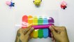 Play Doh RAINBOW Ice Cream with Peppa Pig and Minions How to Make Popsic