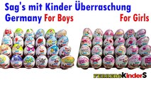 Sags mit Kinder Überraschung Скажи с Киндер Сюрприз Германия new Kinder Surprise Unboxing