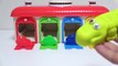Tayo Little Bus Garage Surprise Dino Crocodile Learn Colors Play Doh Finger Family Nursery Rhymes