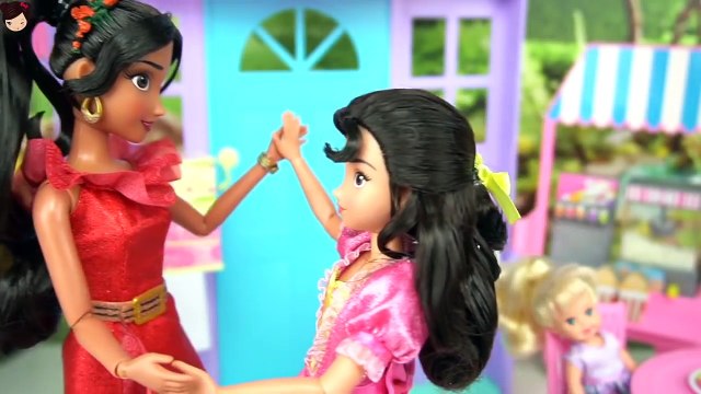 Barbie Princess Surprise Birthday Party - Toddler Elsa & Elena of Avalor Play Toy Video