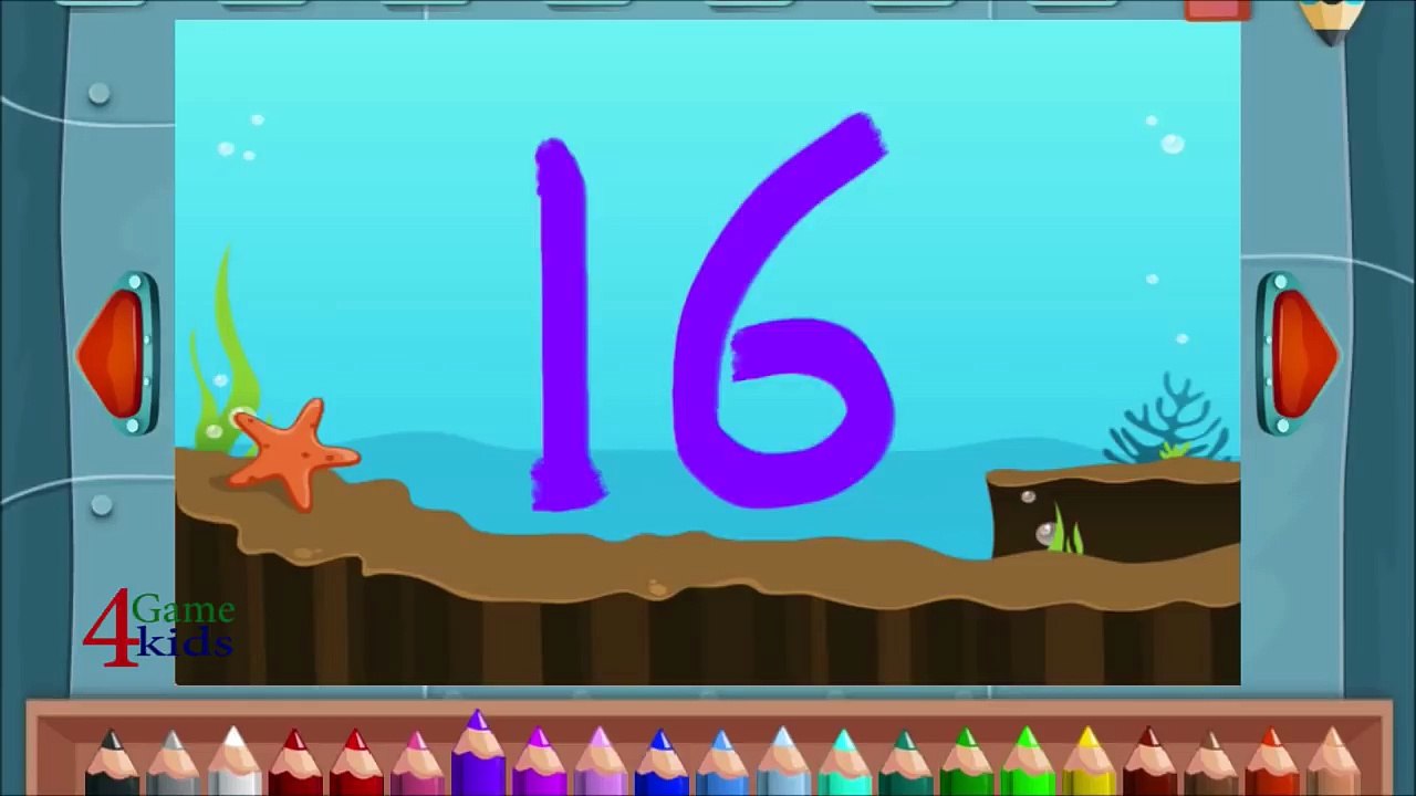 Write Numbers 1 to 50 with PicArt for Kid | Children Learing Game