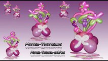 Balloon Art decoration heart flower, Ballon Dekoration Herz Blume Marienkäfer Modellierballon