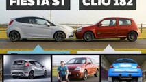 LOOK IT'S Ford Fiesta ST200 vs  Renault Clio RS 182 Trophy Comparison Makes Sense