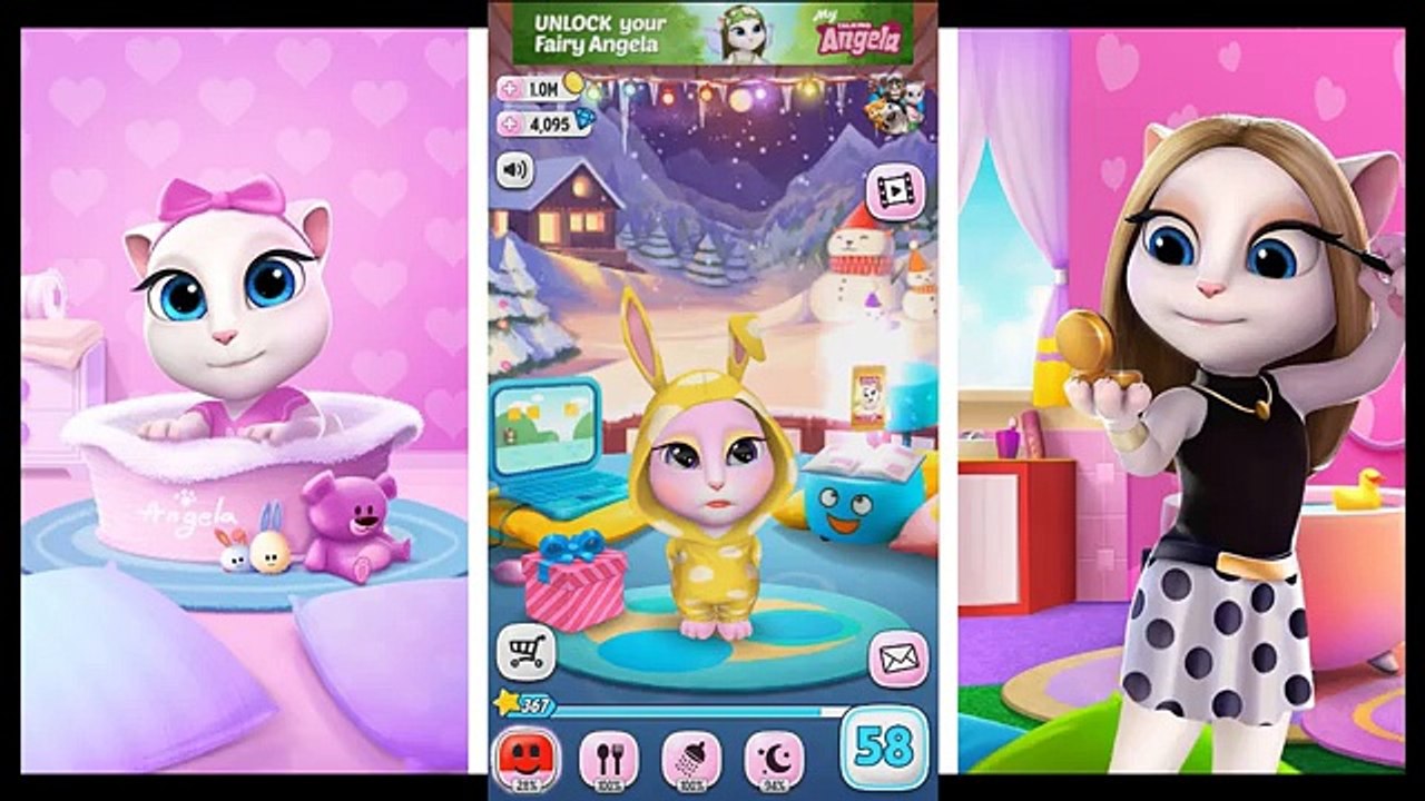 Моя говорящая Анжела #152 Детский игровой мультик для детей! Talking Angela #Мобильные игры 2