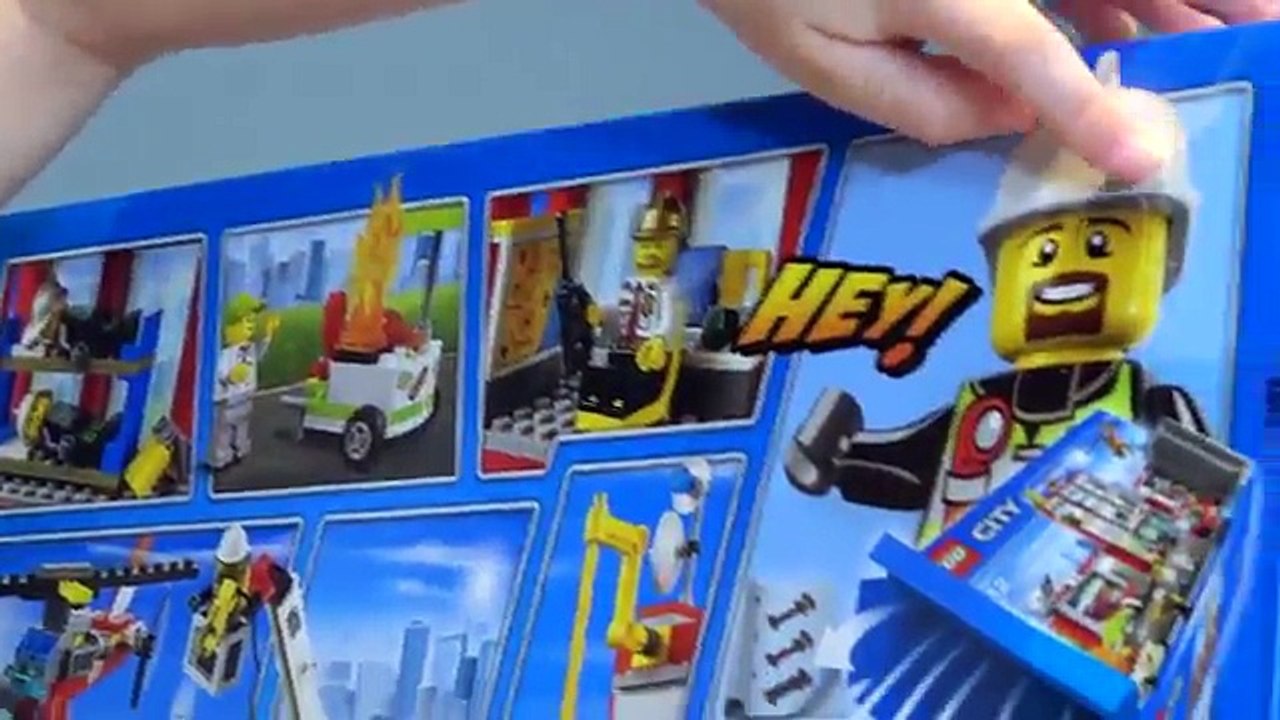 PAULINHO e o LEGO QUARTEL dos BOMBEIROS c/ Caminhão e Helicóptero - Brinquedos de Lego para Crianças