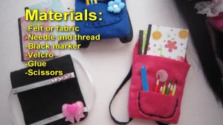 DIY Miniature Backpack - Monster High / Barbie