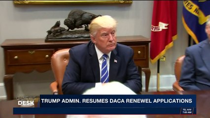 i24NEWS DESK | Trump admin. resumes DACA renewal applications | Saturday, January 14th 2018