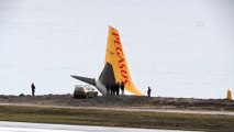 Trabzon Havalimanı'nda pistten çıkan uçak - TRABZON