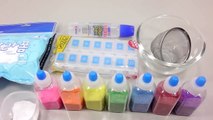 Slime Case Glitter Colors Rainbow Clay DIY Learn Colors Slime toys