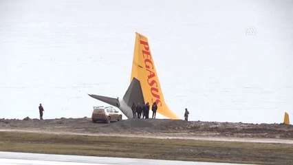 Trabzon Havalimanı'nda Pistten Çıkan Uçak