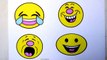 Emoji Coloring Pages l Coloring Drawing Page Video for Children l Rainbow Colours Colored Markers