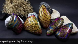 Tips & Tricks | How to prepare dried polymer clay layer for crackle surface effect!