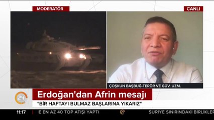 Erdoğan'dan Afrin mesajı