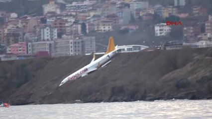 Trabzon'da Pisten Çıkan Uçak İçin Kurtarma Çalışması Başlatıldı