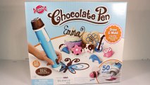 ★Chocolate Pen Review★ Shopkins Drawings Chocolate Pen Creations By Candy Crafts Unboxing Challenge
