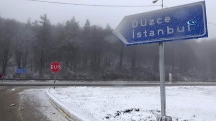 Bolu Dağı'nda Kar Yağışı Başladı
