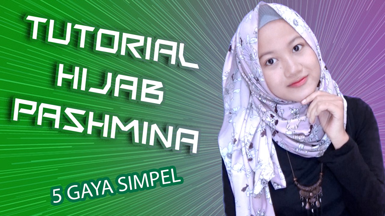 Tutorial Hijab Pashmina Terbaru 5 Gaya Dengan Hijab Pink Bunga #NMY Hijab Tutorials