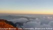 Sun shining over the clouds during sunset | Sunset above the clouds