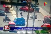 Huacho:  banda delincuencial asalta centro comercial y desata feroz balacera