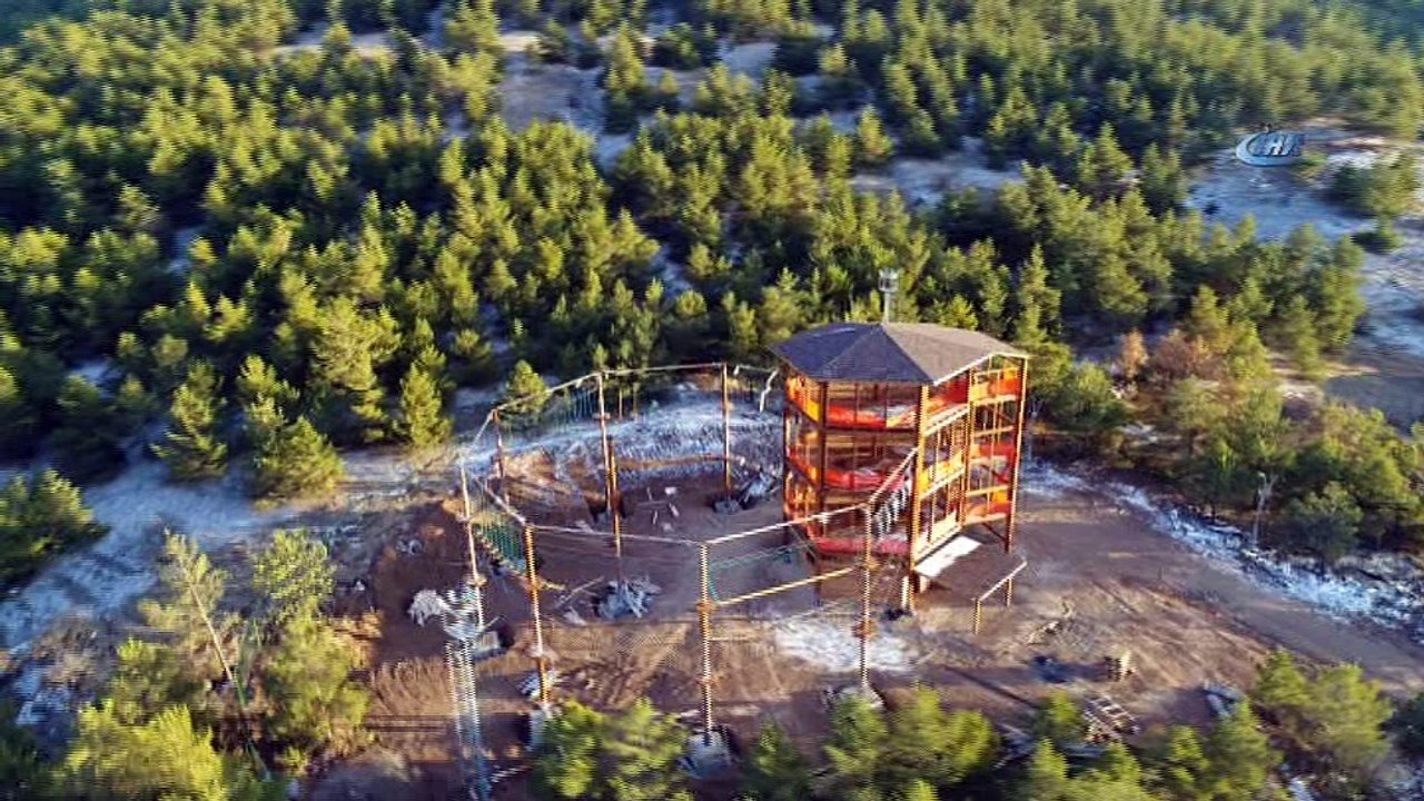 Yiğidoların adrenaline doyacağı park havadan görüntülendi
