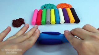Play & Learn Colors with Play Dough Modelling Clay with Monkey Crocodile Frog Molds Fun for Children