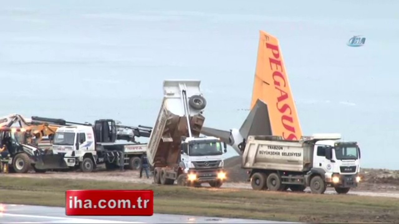 Passenger jet skids off runway stopping just feet from the sea… but all 162 on board survive