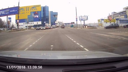 Car accident 2. Dashcam