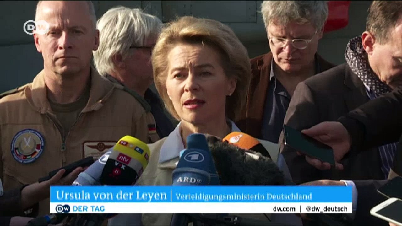 Von der Leyen besucht Luftwaffenstützpunkt in Jordanien | DW Deutsch
