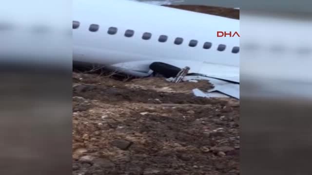 Trabzon'da Pisten Çıkan Uçak İçin Kurtarma Çalışması Başlatıldı