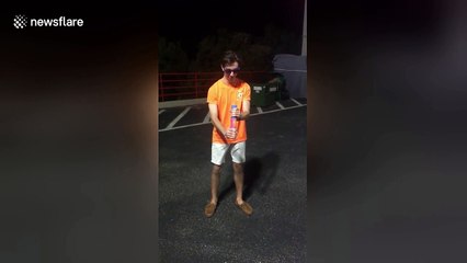 It's a boy - man explodes gender reveal firework in face