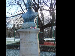 La Eminescu si Veronica Micle din Parcul Copou, Iasi-14 ianuarie 2018