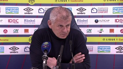 Conférence de presse Patrice Garande après Caen / Lille