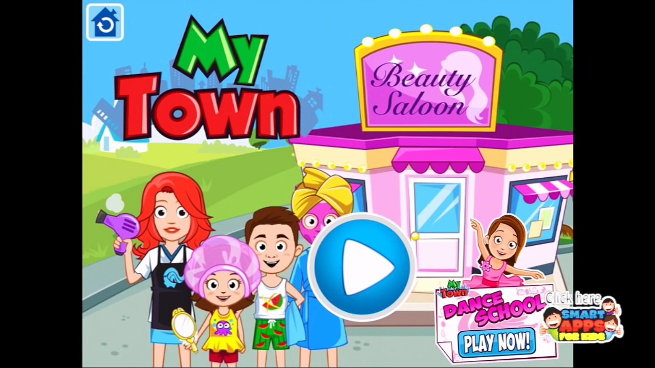 My Town : Day Spa Saloon Part 1 - iPad app demo for kids - Ellie