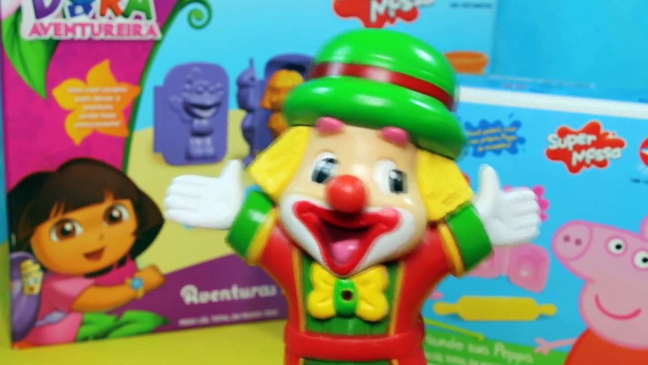 Dora Aventureira EM PORTUGUES COM MASSINHA DE MODELAR PLAY-DOH Peppa Pig Patati Patatá Super Massa