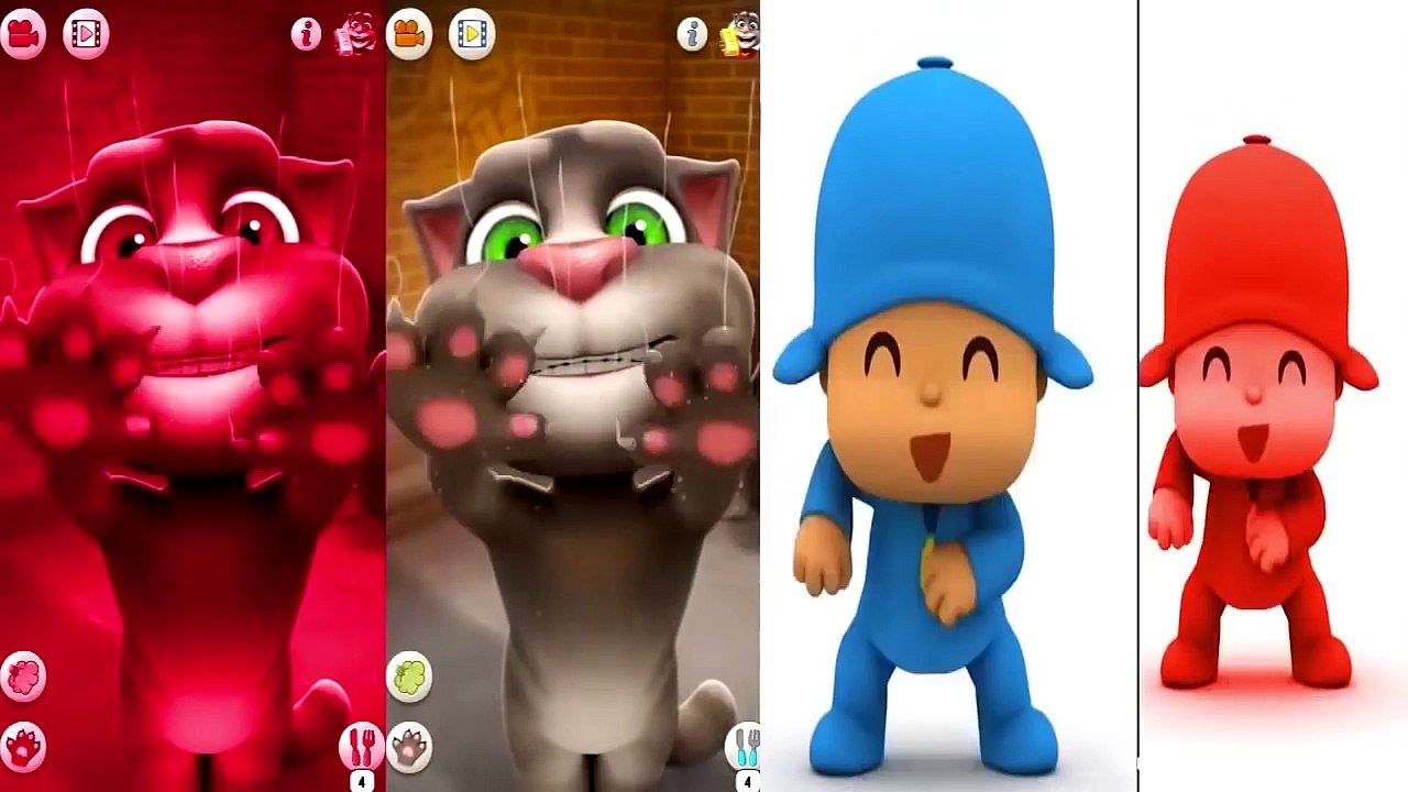 ✿Learn Colors with My Talking TOM Pocoyo Colour...