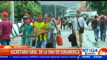 Santos expresó al secretario general de la ONU su "preocupación" por crisis humanitaria en Venezuela