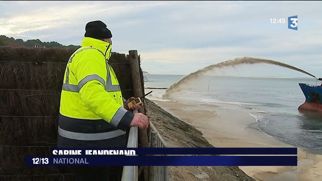 Gironde : opération de réensablement dans le bassin d'Arcachon