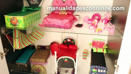 Descargar video: Tour de mi nueva casa de Muñecas Monster High, Barbie y American Girl new + Camas para Muñecas