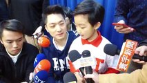 中國國民黨發表潮T 蔣萬安帶兒子亮相走秀