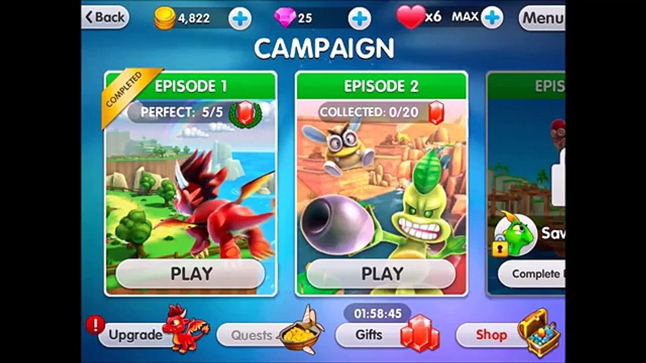 Dragon Land Episode 2-1 to 2-5 All Crystals and Secrets Lets play pt 2