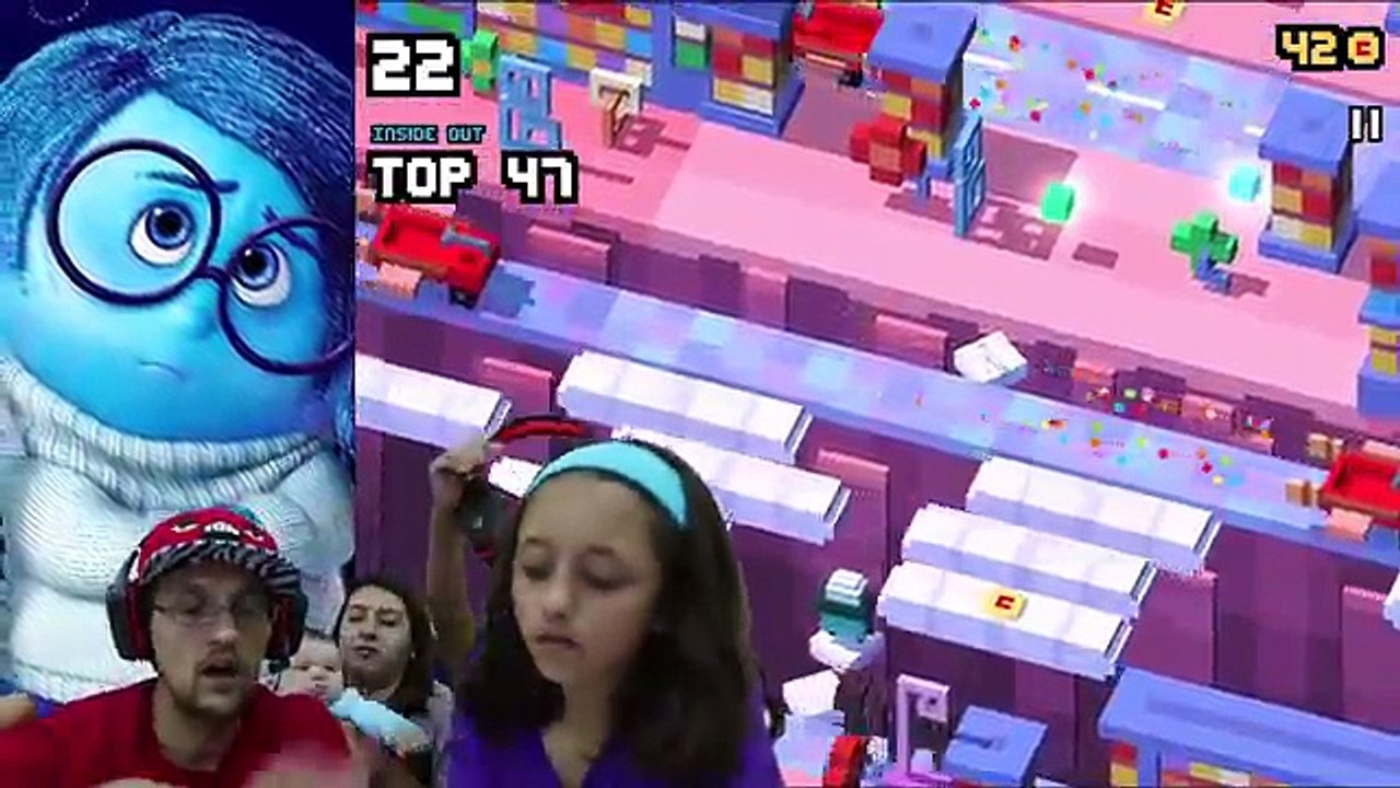 FGTEEV plays DISNEY CROSSY ROAD #9 / ANGRY BIRDS ACTION + MARVEL DEADPOOL w/ M&MS Ouch MashUp Fun!