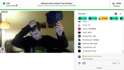 Ce streameur prononce 1 million de fois le mont "Gucci Gang" en direct en 15 jours !