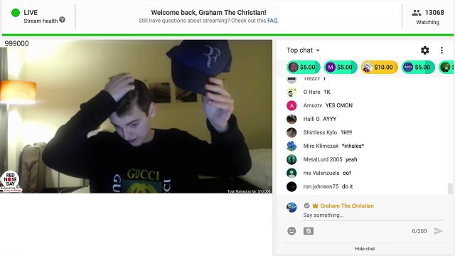 Ce streameur prononce 1 million de fois le mont Gucci Gang en direct en 15 jours !