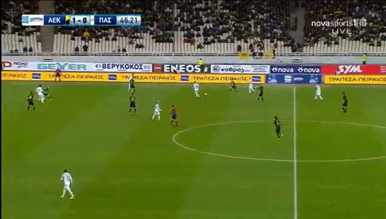 Iraklis Garoufalias Goal HD - AEK Athens FC	1-1	Giannina 14.01.2018