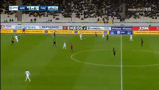 Iraklis Garoufalias Goal HD - AEK Athens FC	1-1	Giannina 14.01.2018