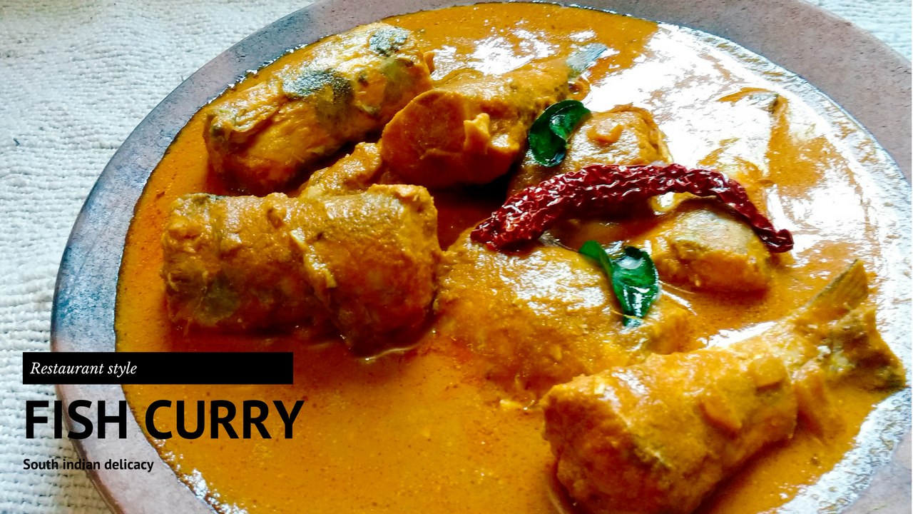 How to make Fish Curry hotel style recipe | South Indian Hotel Style fish curry recipe