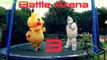 Nerf War: Epic Battles With Pikachu, Stuart the Minion, T-Rex and Marshmallow Man