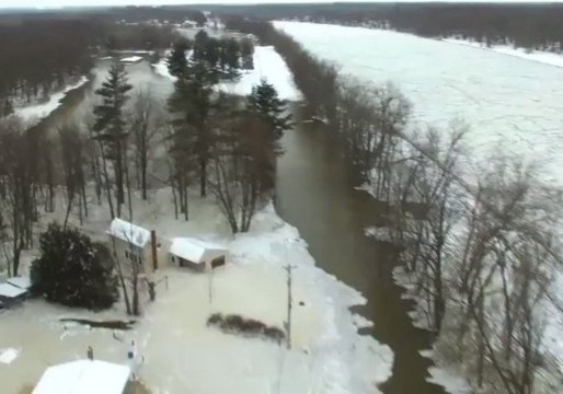 Ice Jam Triggers Widespread Flooding Along Vermont's Missisquoi River