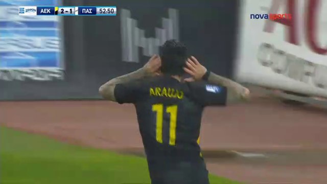 2-1 Sergio Araujo AMAZING Goal - AEK Athens FC 2-1 PAS Giannina - 14.01.2018