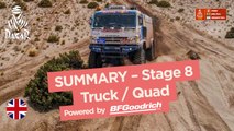 Summary - Truck/Quad - Stage 8 (Uyuni / Tupiza) - Dakar 2018